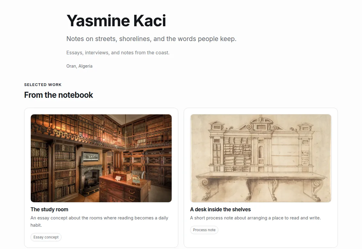 Minimal — ownz template preview