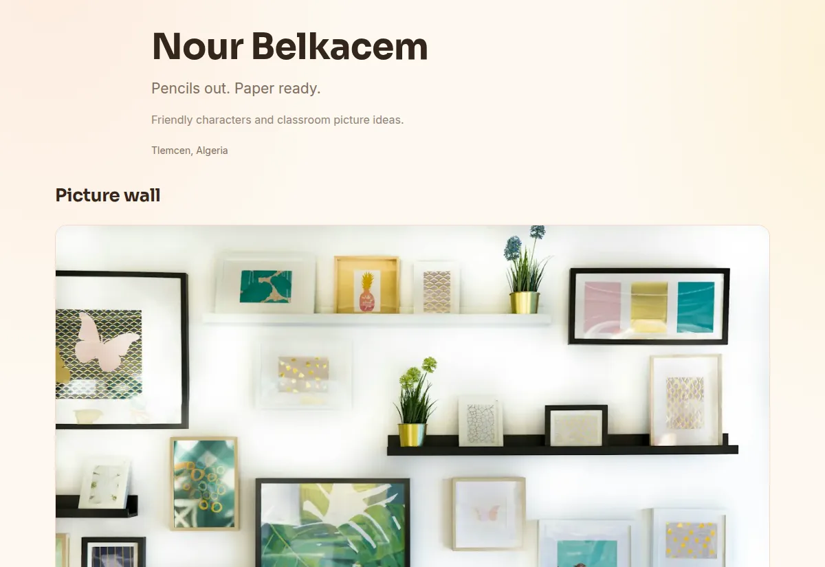 Soft & Playful — ownz template preview