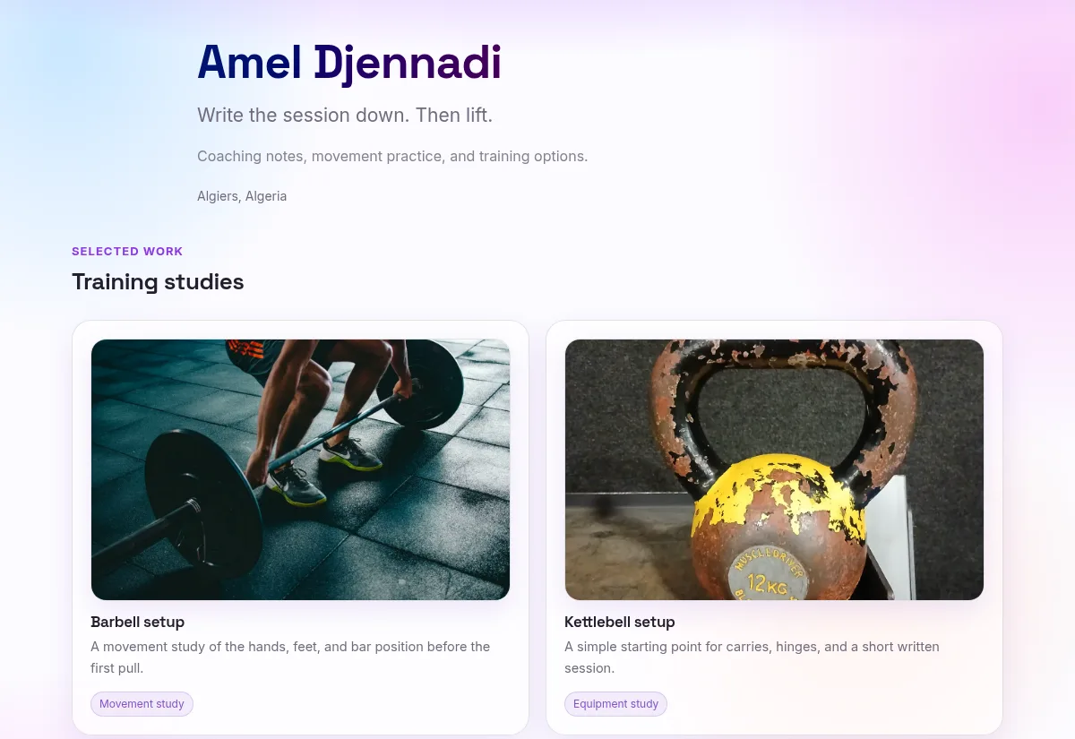 Vibrant — ownz template preview